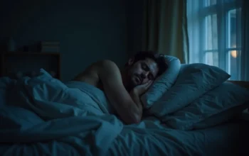 person struggling to sleep due to poor nighttime comfort issues