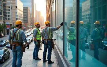 commercial painters working efficiently without disrupting normal business operations